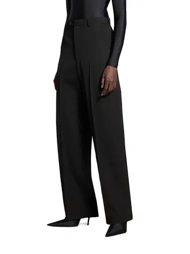 Balenciaga Women's Baggy Tailored Pants - Black | Thumbnail 3 Balenciaga Women's Baggy Tailored Pants - Black | Thumbnail 3
