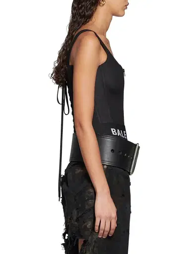Balenciaga Women's Tank Top Corset - Black | Thumbnail 3 Balenciaga Women's Tank Top Corset - Black | Thumbnail 3