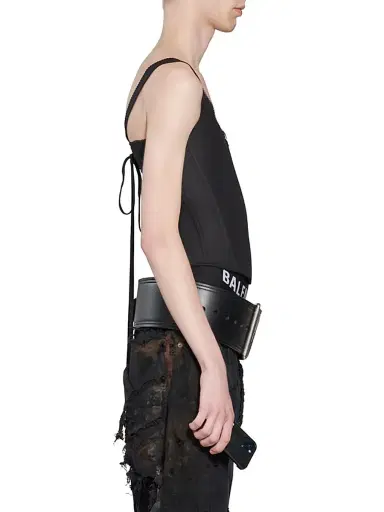 Balenciaga Women's Tank Top Corset - Black | Thumbnail 4 Balenciaga Women's Tank Top Corset - Black | Thumbnail 4