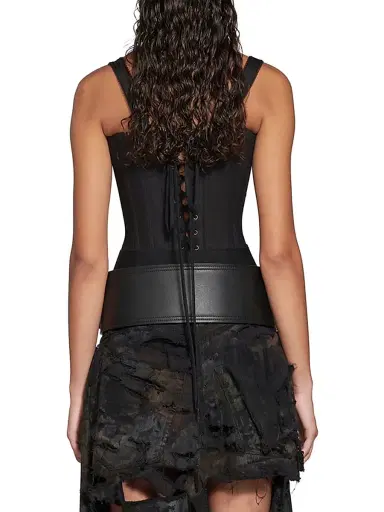 Balenciaga Women's Tank Top Corset - Black | Thumbnail 5 Balenciaga Women's Tank Top Corset - Black | Thumbnail 5
