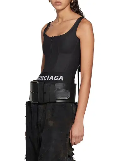 Balenciaga Women's Tank Top Corset - Black | Thumbnail 8 Balenciaga Women's Tank Top Corset - Black | Thumbnail 8