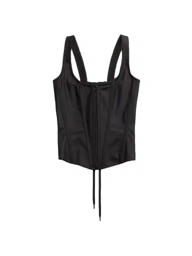 Balenciaga Women's Tank Top Corset - Black | Thumbnail 1 Balenciaga Women's Tank Top Corset - Black | Thumbnail 1