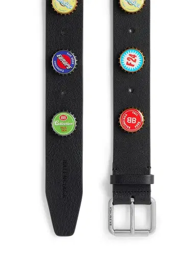 Balenciaga Men's Bottle Caps Belt | Thumbnail 1 Balenciaga Men's Bottle Caps Belt | Thumbnail 1
