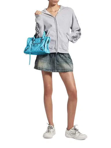 Balenciaga Women's Le City Top Handle Bag - Bleu Cyan | Thumbnail 1 Balenciaga Women's Le City Top Handle Bag - Bleu Cyan | Thumbnail 1