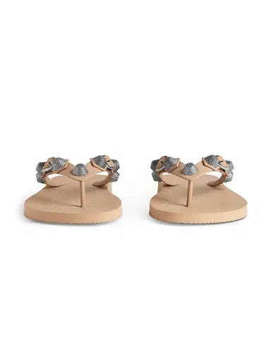 Balenciaga Women's Cagole Thong Sandals - Beige | Thumbnail 4 Balenciaga Women's Cagole Thong Sandals - Beige | Thumbnail 4