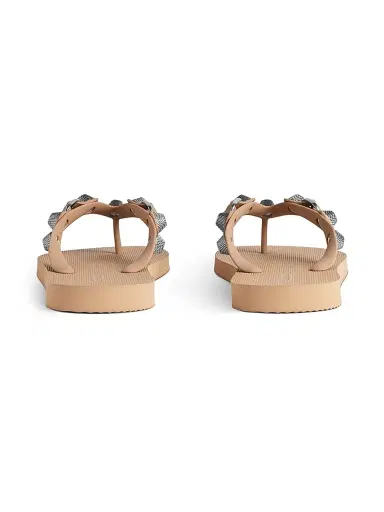 Balenciaga Women's Cagole Thong Sandals - Beige | Thumbnail 5 Balenciaga Women's Cagole Thong Sandals - Beige | Thumbnail 5