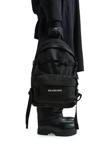 Balenciaga Men's Skiwear Ski Backpack - Black | Thumbnail 3 Balenciaga Men's Skiwear Ski Backpack - Black | Thumbnail 3