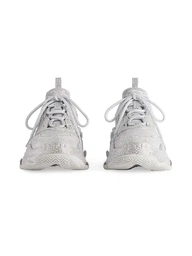 Balenciaga Men's Triple S Sneakers with Rhinestones - Light Grey | Thumbnail 4 Balenciaga Men's Triple S Sneakers with Rhinestones - Light Grey | Thumbnail 4