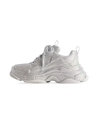 Balenciaga Men's Triple S Sneakers with Rhinestones - Light Grey | Thumbnail 6 Balenciaga Men's Triple S Sneakers with Rhinestones - Light Grey | Thumbnail 6