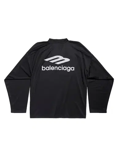 Balenciaga Men's Skiwear - 3B Sports Icon Ski Long Sleeve T-Shirt Large Fit - White | Thumbnail 2 Balenciaga Men's Skiwear - 3B Sports Icon Ski Long Sleeve T-Shirt Large Fit - White | Thumbnail 2