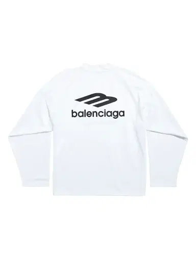 Balenciaga Men's Skiwear - 3B Sports Icon Ski Long Sleeve T-Shirt Large Fit - White | Thumbnail 4 Balenciaga Men's Skiwear - 3B Sports Icon Ski Long Sleeve T-Shirt Large Fit - White | Thumbnail 4