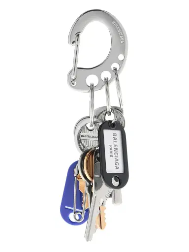 Balenciaga Men's Old School Bag Charm/Keychain | Thumbnail 1 Balenciaga Men's Old School Bag Charm/Keychain | Thumbnail 1