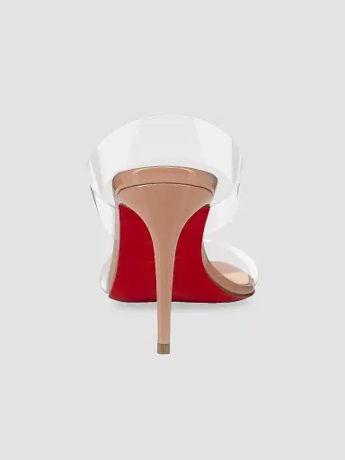 Christian Louboutin Women's Just Nothing 85MM Patent Leather Mules - Blush - Size 12 | Thumbnail 3 Christian Louboutin Women's Just Nothing 85MM Patent Leather Mules - Blush - Size 12 | Thumbnail 3