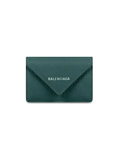 Balenciaga Women's Papier Mini Wallet - Vert Malachite | Thumbnail 1 Balenciaga Women's Papier Mini Wallet - Vert Malachite | Thumbnail 1