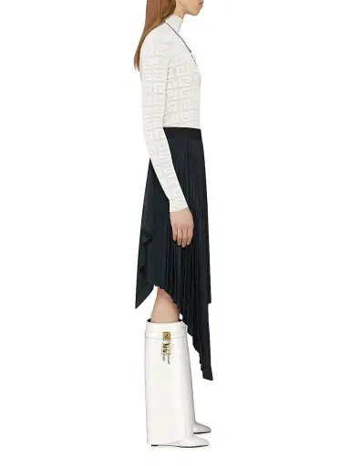 Givenchy Women's Shark Lock Boots in Leather - | Thumbnail 2 Givenchy Women's Shark Lock Boots in Leather - | Thumbnail 2