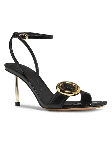Jacquemus Women's Regalo 75MM Leather Sandals - Black | Thumbnail 2 Jacquemus Women's Regalo 75MM Leather Sandals - Black | Thumbnail 2