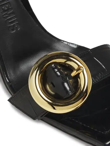 Jacquemus Women's Regalo 75MM Leather Sandals - Black | Thumbnail 6 Jacquemus Women's Regalo 75MM Leather Sandals - Black | Thumbnail 6
