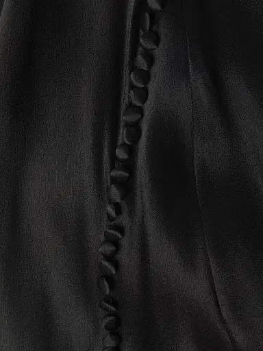 Sau Lee Women's Penelope Satin Halter Gown - Black - Size 14 | Thumbnail 6 Sau Lee Women's Penelope Satin Halter Gown - Black - Size 14 | Thumbnail 6