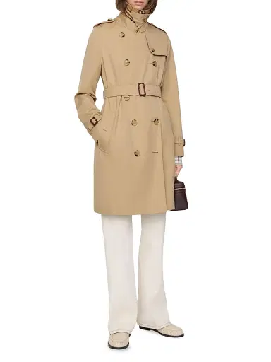 Burberry Women's Kensington Double-Breasted Trench Coat - Honey - Size 16 | Thumbnail 3 Burberry Women's Kensington Double-Breasted Trench Coat - Honey - Size 16 | Thumbnail 3