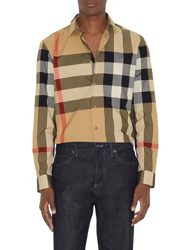 Burberry Men's Summerton Check Shirt - Archive Beige Check - Size XXL | Thumbnail 3 Burberry Men's Summerton Check Shirt - Archive Beige Check - Size XXL | Thumbnail 3