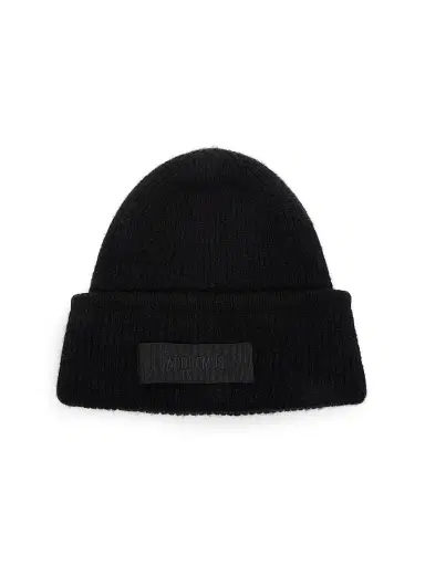 Jacquemus Men's Logo Alpaca-Blend Beanie | Thumbnail 1 Jacquemus Men's Logo Alpaca-Blend Beanie | Thumbnail 1