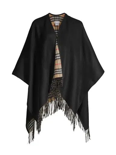 Burberry Women's Reversible Wool Cape | Thumbnail 1 Burberry Women's Reversible Wool Cape | Thumbnail 1