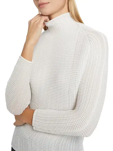 Issey Miyake Women's Wooly Pleats Long-Sleeve Blouse - White - Size Small | Thumbnail 5 Issey Miyake Women's Wooly Pleats Long-Sleeve Blouse - White - Size Small | Thumbnail 5