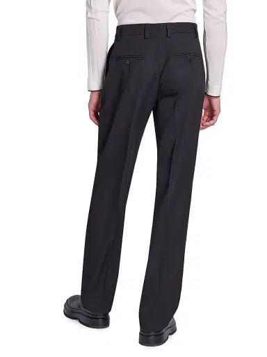 Jacquemus Men's Wool Crease-Front Pants - Black | Thumbnail 5 Jacquemus Men's Wool Crease-Front Pants - Black | Thumbnail 5