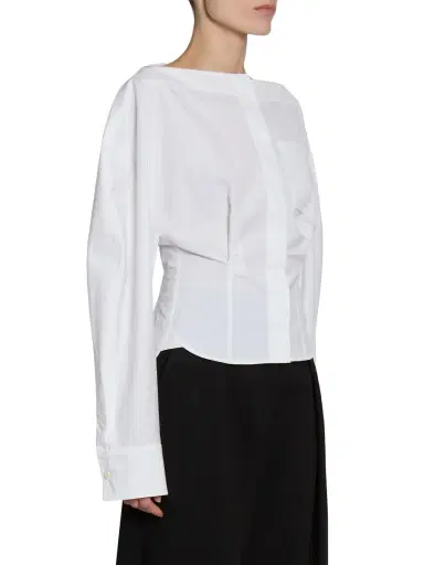 Jacquemus Women's Barco Cotton Blouse - White | Thumbnail 3 Jacquemus Women's Barco Cotton Blouse - White | Thumbnail 3
