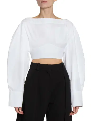 Jacquemus Women's Casaco Cotton Blouse - White | Thumbnail 2 Jacquemus Women's Casaco Cotton Blouse - White | Thumbnail 2