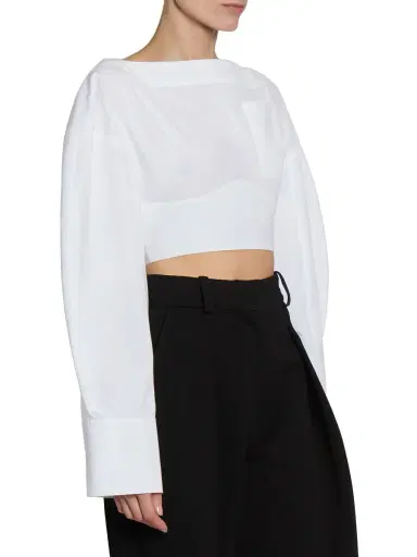 Jacquemus Women's Casaco Cotton Blouse - White | Thumbnail 3 Jacquemus Women's Casaco Cotton Blouse - White | Thumbnail 3