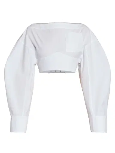 Jacquemus Women's Casaco Cotton Blouse - White | Thumbnail 6 Jacquemus Women's Casaco Cotton Blouse - White | Thumbnail 6