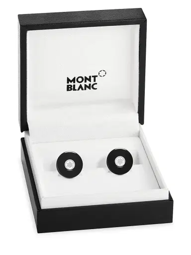 Montblanc Men's PIX Black Cuff Links | Thumbnail 2 Montblanc Men's PIX Black Cuff Links | Thumbnail 2