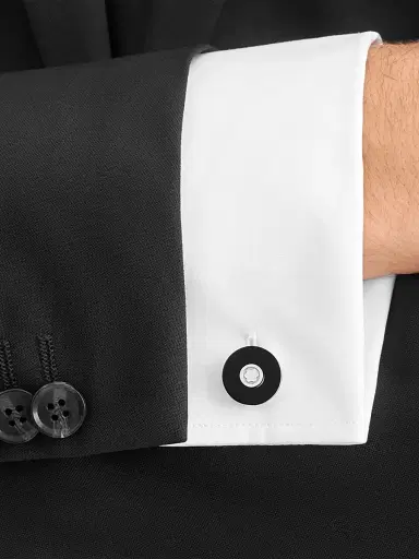 Montblanc Men's PIX Black Cuff Links | Thumbnail 4 Montblanc Men's PIX Black Cuff Links | Thumbnail 4
