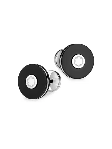 Montblanc Men's PIX Black Cuff Links | Thumbnail 1 Montblanc Men's PIX Black Cuff Links | Thumbnail 1
