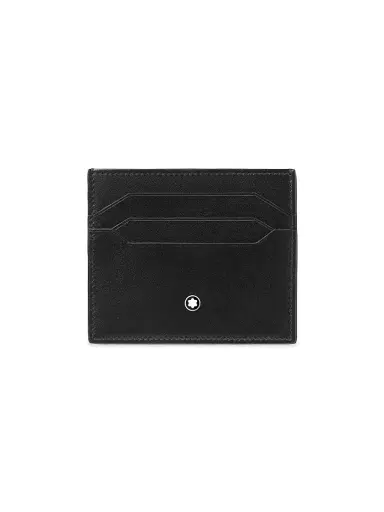 Montblanc Men's Meisterstück Leather Card Holder - Black | Thumbnail 1 Montblanc Men's Meisterstück Leather Card Holder - Black | Thumbnail 1