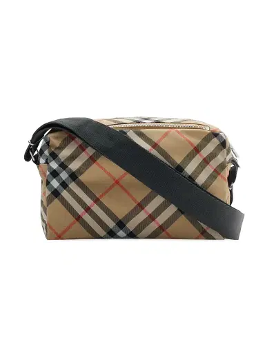 Burberry Men's Check & Equestrian Crossbody Bag - Sand | Thumbnail 5 Burberry Men's Check & Equestrian Crossbody Bag - Sand | Thumbnail 5