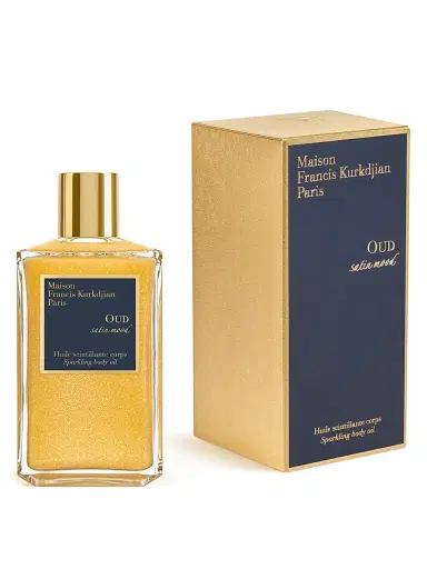 Maison Francis Kurkdjian Women's Oud Satin Mood Scented Sparkling Body Oil | Thumbnail 2 Maison Francis Kurkdjian Women's Oud Satin Mood Scented Sparkling Body Oil | Thumbnail 2
