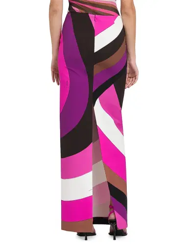 Pucci Women's Colorblock Maxi Skirt - Fuxia Marrone | Thumbnail 5 Pucci Women's Colorblock Maxi Skirt - Fuxia Marrone | Thumbnail 5