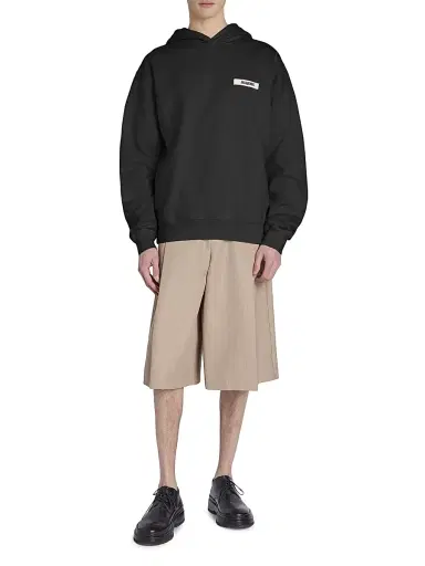 Jacquemus Men's Gros Grain Hoodie - Black - Size XXL | Thumbnail 2 Jacquemus Men's Gros Grain Hoodie - Black - Size XXL | Thumbnail 2