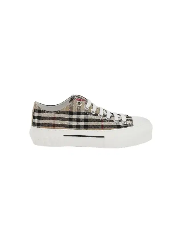 Women's Check Cotton Logo Sneakers - Archive Beige Women's Check Cotton Logo Sneakers - Archive Beige