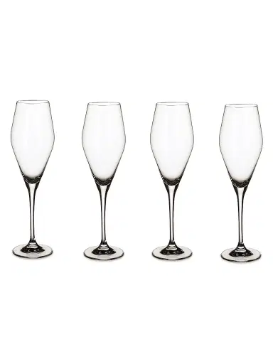 Villeroy & Boch Champagne Flute, Set 4 - Clear | Thumbnail 1 Villeroy & Boch Champagne Flute, Set 4 - Clear | Thumbnail 1