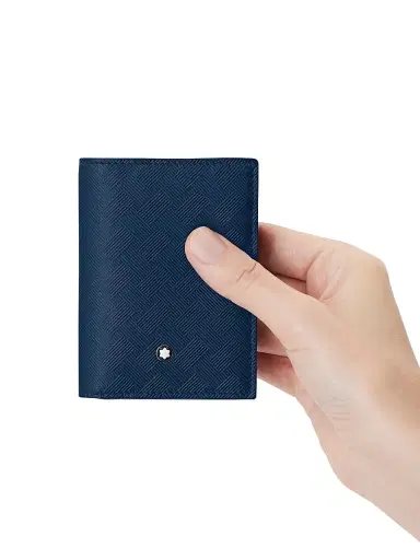 Montblanc Men's Extreme 3.0 Leather Card Holder - Ink Blue | Thumbnail 2 Montblanc Men's Extreme 3.0 Leather Card Holder - Ink Blue | Thumbnail 2