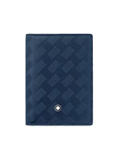 Montblanc Men's Extreme 3.0 Leather Card Holder - Ink Blue | Thumbnail 1 Montblanc Men's Extreme 3.0 Leather Card Holder - Ink Blue | Thumbnail 1