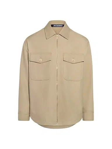 Jacquemus Men's Mountain Wool-Blend Shirt Jacket - Beige - Size 42 | Thumbnail 1 Jacquemus Men's Mountain Wool-Blend Shirt Jacket - Beige - Size 42 | Thumbnail 1