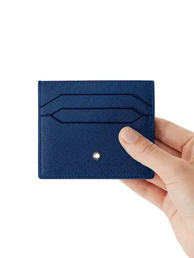 Montblanc Men's Extreme 3.0 Leather Card Case - Ink Blue | Thumbnail 2 Montblanc Men's Extreme 3.0 Leather Card Case - Ink Blue | Thumbnail 2