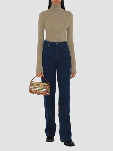 Burberry Women's Note Check Crossbody Bag - Vintage Check Briar Brown | Thumbnail 4 Burberry Women's Note Check Crossbody Bag - Vintage Check Briar Brown | Thumbnail 4