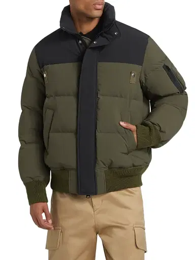 Sacai Men's Two-Tone Puffer Jacket - Khaki - Size XL | Thumbnail 3 Sacai Men's Two-Tone Puffer Jacket - Khaki - Size XL | Thumbnail 3