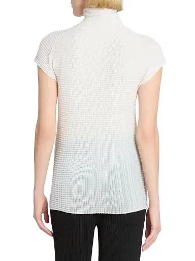 Issey Miyake Women's Wooly Pleats Cap-Sleeve Top - White - Size XS | Thumbnail 5 Issey Miyake Women's Wooly Pleats Cap-Sleeve Top - White - Size XS | Thumbnail 5