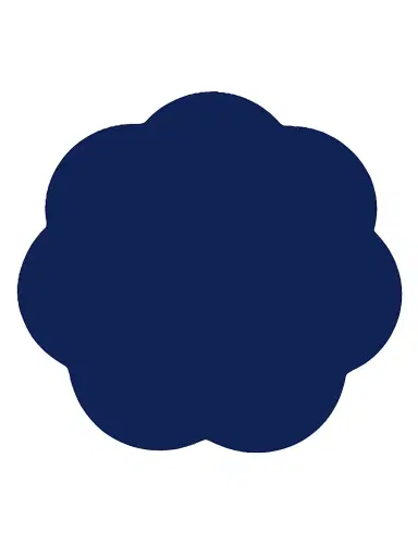 Addison Ross Scalloped 4-Piece Lacquer Placemat Set - Navy | Thumbnail 1 Addison Ross Scalloped 4-Piece Lacquer Placemat Set - Navy | Thumbnail 1